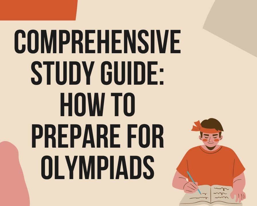 A banner showing the text - Comprehensive Study Guide: How to prepare for Olympiads.
